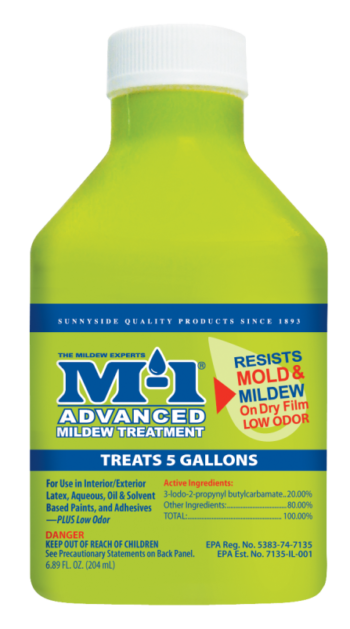 M-1 Advanced-Mildew Treatment container