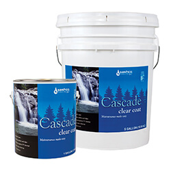 Cascade Clear Topcoat buckets